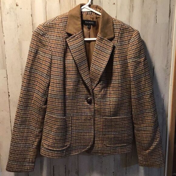 Blazer Wood blend size 4 From Talbots - Picture 1 of 6